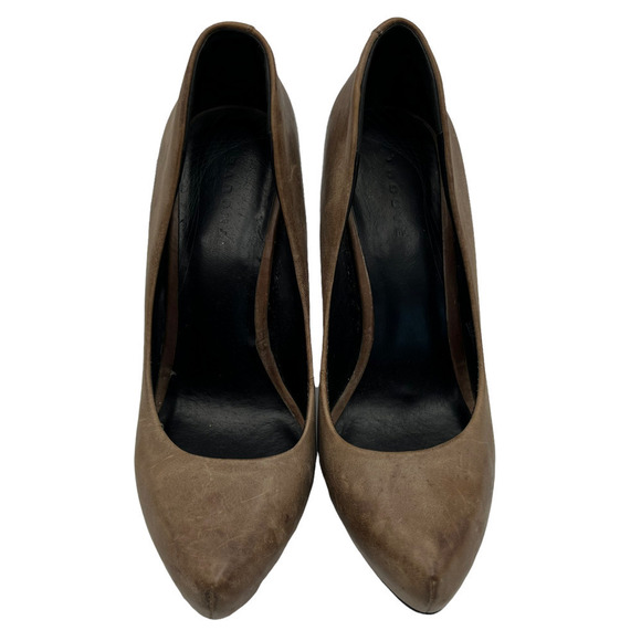 Trouve Tristin Cone Heels Pumps Brown - Picture 2 of 12